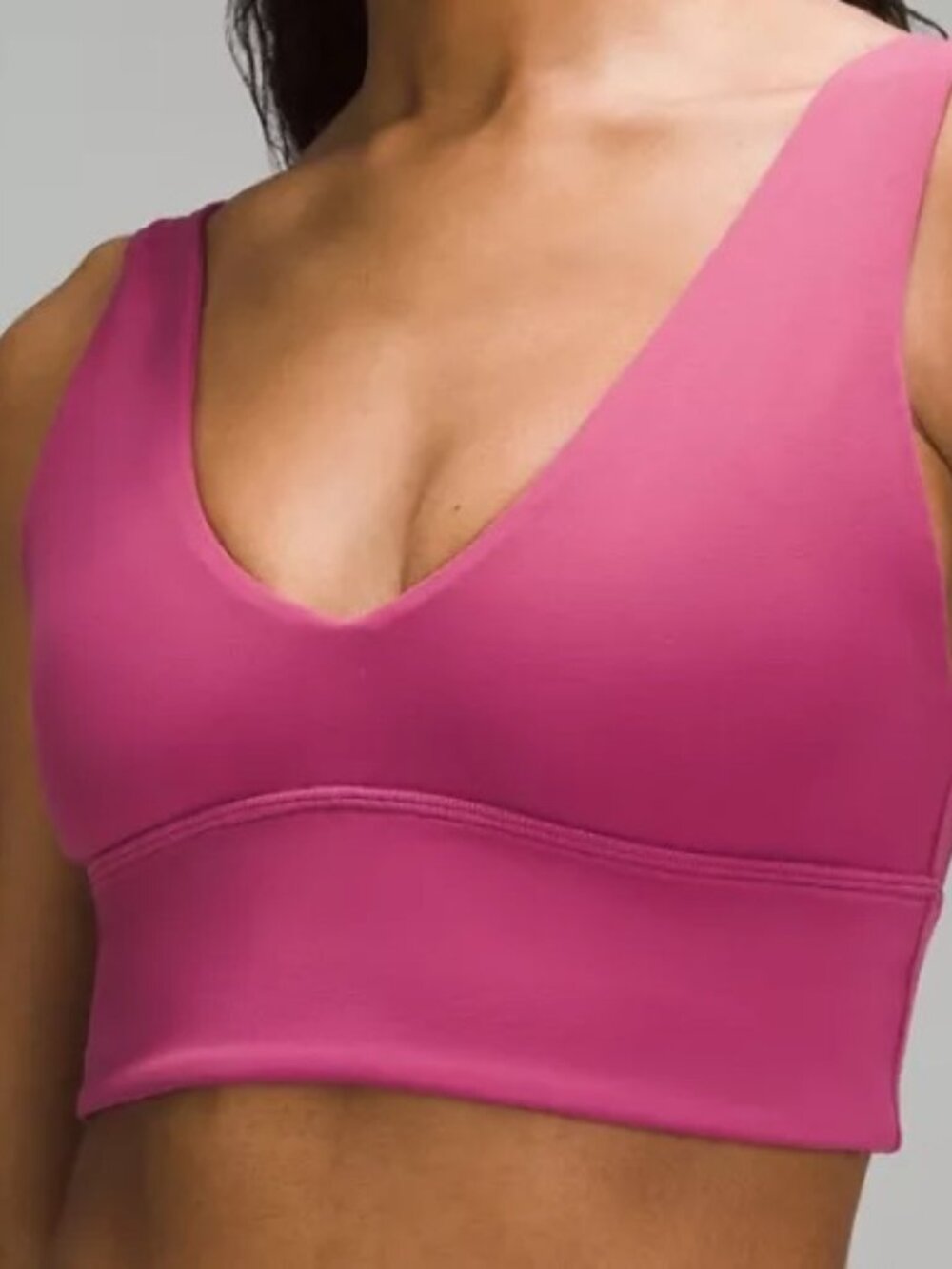 lululemon Align V-Neck Bra Light Support AB Cup Washed Mauve